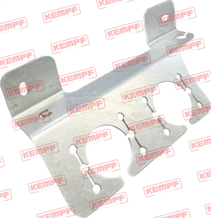 102131 Kempf Halter f. Elektroausr., f. Elektrik/Pn., f. 3x Steckdose, rechts, SKM